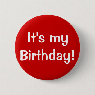 それは私の誕生日です! 缶バッジ