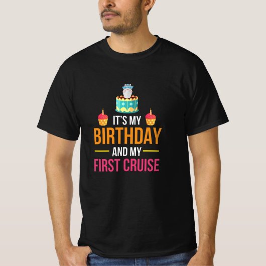 それは私の誕生日で初めての航海だ Tシャツ (正面)