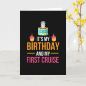 それは私の誕生日と私の最初のクルーズである カード (黄色い花)