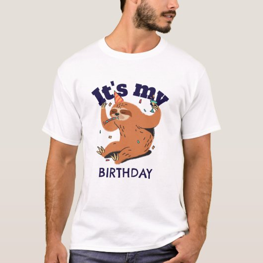 それは私の誕生日の怠け Tシャツ (正面)