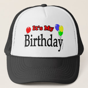 それは私の誕生日の気球の誕生日の帽子です キャップ