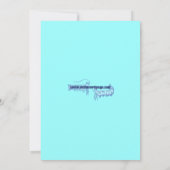 それは私の誕生日の潜水艦の招待状です 招待状 (裏面)