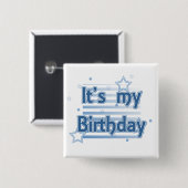 それは私の誕生日のpinbackボタンです 缶バッジ (正面&裏面)