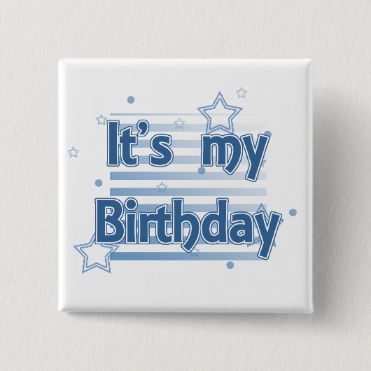 それは私の誕生日のpinbackボタンです 缶バッジ (正面)