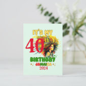 それは私の誕生日ジャマイカガールパーティーバケーションチームだ ポストカード (スタンド正面)