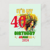 それは私の誕生日ジャマイカガールパーティーバケーションチームだ ポストカード (正面)