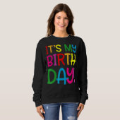 それは私の誕生日女性ティーン スウェットシャツ (正面フル)