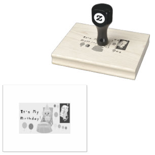 それは私の誕生日子犬だ ラバースタンプ