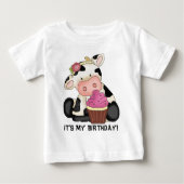 それは私の誕生日牛Tシャツです ベビーTシャツ (正面)