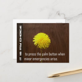 「それは私の選択だ」モチベーション確認 ポストカード