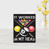 それは私の頭のビリヤードのギフトで働いた8-Llプールファン カード (黄色い花)