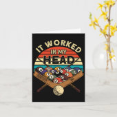 それは私の頭プールのビリヤード選手スヌーカーで働いた カード (黄色い花)