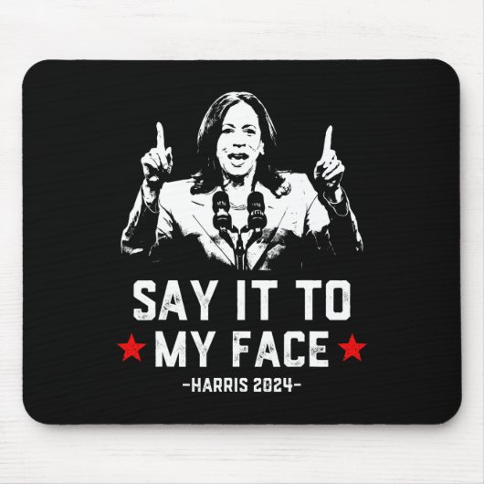 それは私の顔おもしろいにPresiのためにKamala Harris投票 マウスパッド (正面)