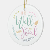 それは私の魂の信仰に基づくクリスチャンと良い セラミックオーナメント (左)