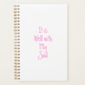 それは私の魂クリスチャンのインスピレーション計画によくある プランナー手帳 (正面)