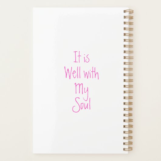 それは私の魂クリスチャンのインスピレーション計画によくある プランナー手帳 (裏面)