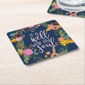 それは私の魂、賛美歌、聖書、引用文と共に良い スクエアペーパーコースター (アングル)