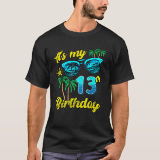 それは私の13誕生日熱帯ビーチ夏13年 Tシャツ