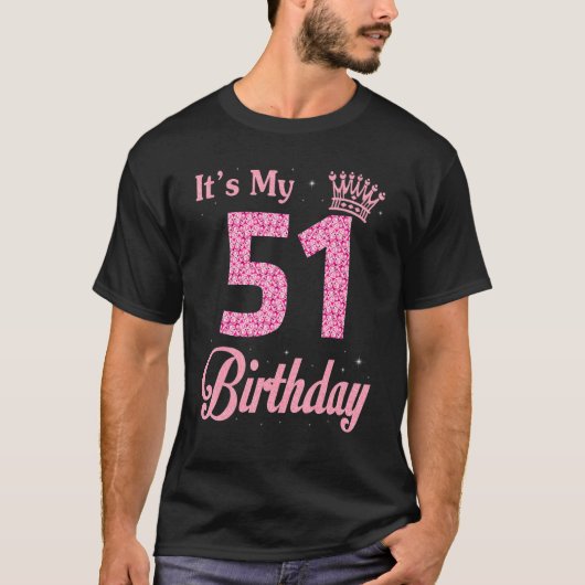 それは私の51歳の女王誕生日幸せあなたB Tシャツ (正面)