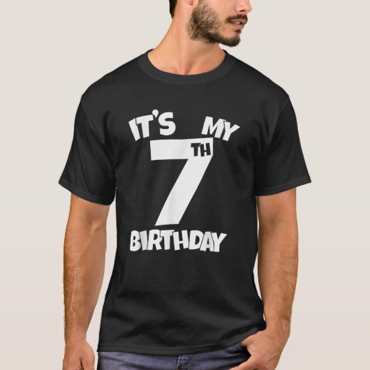 それは私の7誕生日7歳ハッピー7 B日 Tシャツ (正面)