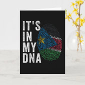 それは私のDNAにある – 南スーダン国旗 カード (黄色い花)