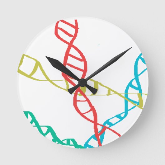 それは私のDNAに入っている。 ラウンド壁時計 (正面)
