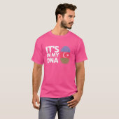 それは私のDNAアゼルバイジャン国旗の指紋にある Tシャツ (正面フル)
