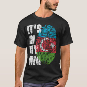 それは私のDNAアゼルバイジャン国旗の男の子の女の子のギフトにある Tシャツ