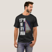 それは私のDNAアメリカのサモア国旗の中にある Tシャツ (正面フル)