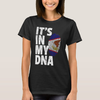 それは私のDnaアメリカのサモア・サモア国旗の中にある Tシャツ
