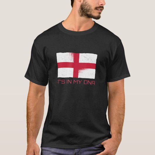 それは私のDnaイギリス英語誇りを持ったの旗の中にある Tシャツ (正面)