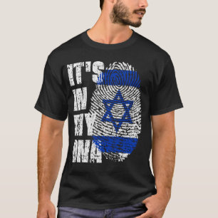 それは私のDNAイスラエル国旗の男の子の女の子ギフトにある Tシャツ