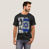 それは私のDNAイスラエル国旗の男の子の女の子ギフトにある Tシャツ (正面フル)