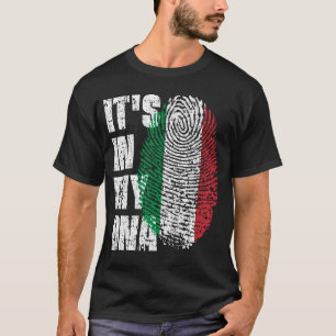 それは私のDNAイタリア国旗の男の子の女の子ギフトにある Tシャツ