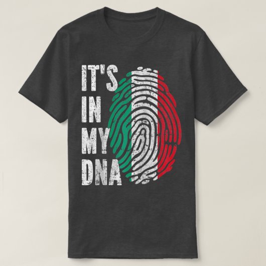それは私のDNAイタリア国旗ラグランイタリアン野球にある Tシャツ (デザイン正面)