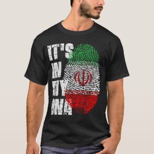 それは私のDNAイラン国旗の男の子の女の子ギフトにある Tシャツ