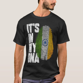 それは私のDNAインディアンシャツギフト誇りを持ったインド国旗にある Tシャツ