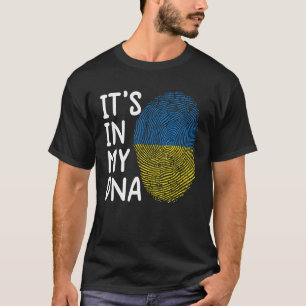 それは私のDNAウクライナTウクライナ国旗にある Tシャツ