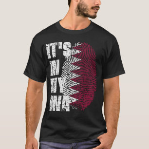 それは私のDNAカタール国旗の男の子の女の子のギフトにある Tシャツ