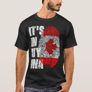 それは私のDNAカナダ国旗の男の子の女の子ギフトにある Tシャツ