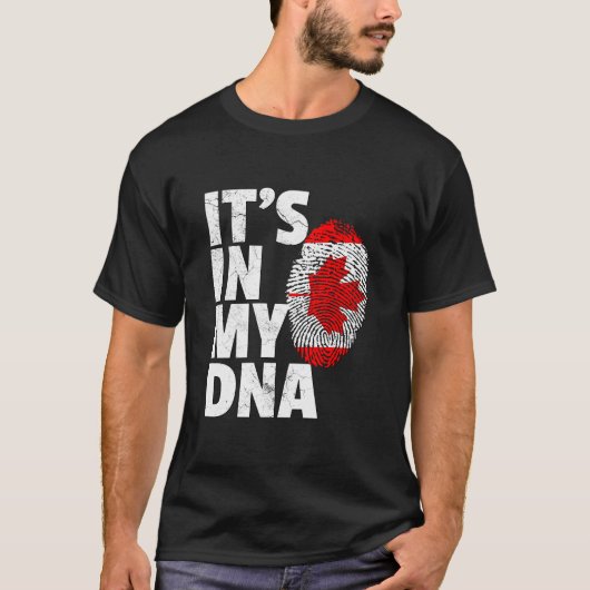 それは私のDnaカナダ国旗の葉Maple Priにある Tシャツ (正面)