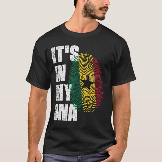 それは私のDNAガーナ国旗にある Tシャツ (正面)