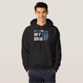 それは私のDNAギリシャ国旗の指紋男性の女性 パーカ (正面フル)