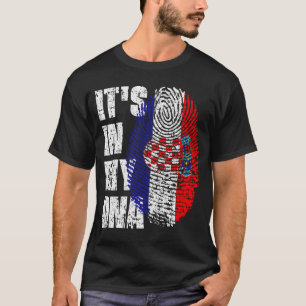 それは私のDNAクロアチア国旗の男の子の女の子ギフトにある Tシャツ