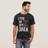それは私のDNAケニア指紋ケニア誇りを持った国旗にある Tシャツ (正面フル)