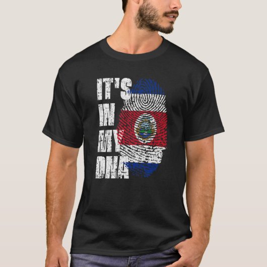 それは私のDnaコスタリカ国旗コスタリカにある Tシャツ (正面)