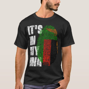 それは私のDNAザンビア国旗の男の子の女の子ギフトにある Tシャツ