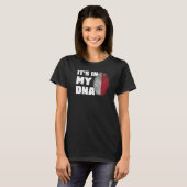 それは私のDNAシンガポールのフラグ指紋男性Womeにある Tシャツ (正面フル)