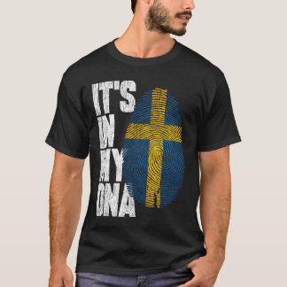 それは私のDNAスウェーデンシャツ誇りを持ったヒスパニックの贈り物の中にある Tシャツ