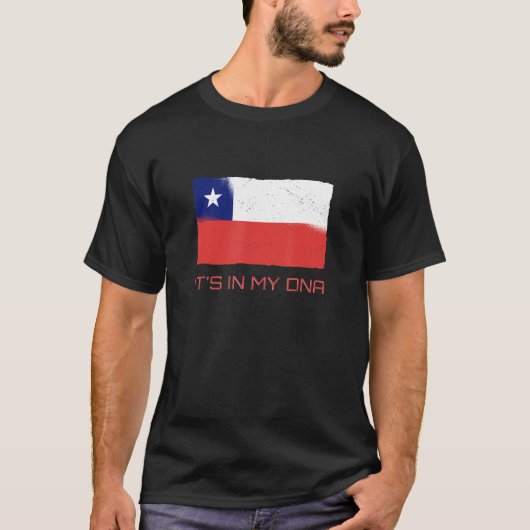 それは私のDnaチリ誇りを持った国旗にある Tシャツ (正面)